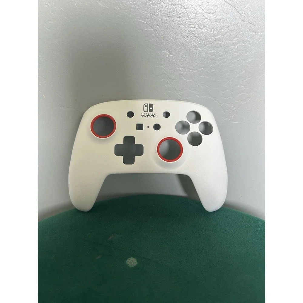 PowerA White & Red Pro Nintendo Switch Controller  *COVER & CASE ONLY*